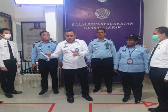 Sambangi Bapas Fakfak, Ini Pesan Kakanwil & Kadivpas Papua Barat