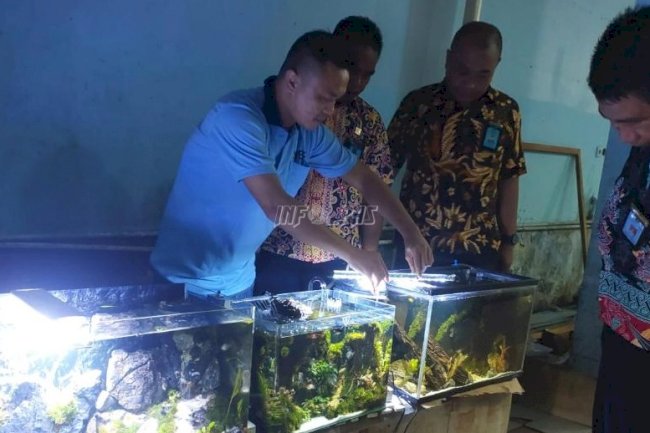 Kembangkan Potensi WBP, Lapas Palangka Raya Dukung Kerajinan Aquascape