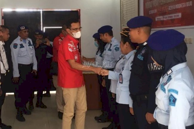 Sambangi Lapas Saparua, Ini Pesan Kakanwil Maluku