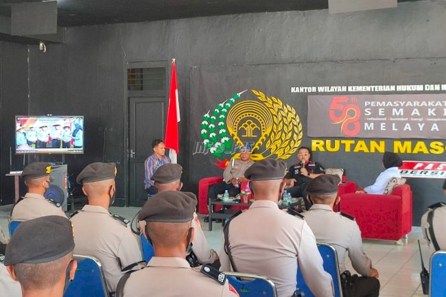 Karutan Masohi Kenalkan Sistem Pemasyarakatan kepada Bintara