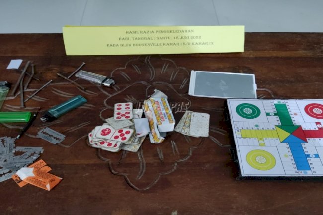 Deteksi Dini Gangguan Kamtib, Jajaran Rutan Ambon Geledah Blok Hunian WBP