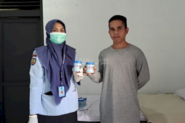 Tes Urine Tahanan Baru, Rutan Masohi Pertahankan Zero Narkoba