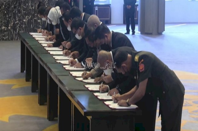 11 Kementerian/Lembaga Tanda Tangani SPPT-TI, Jamin Penanganan Perkara Pidana yang Efektif dan Efisien 