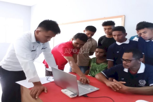 Kelas Pelatihan Komputer Dibuka, WBP Lapas Saumlaki Antusias Belajar