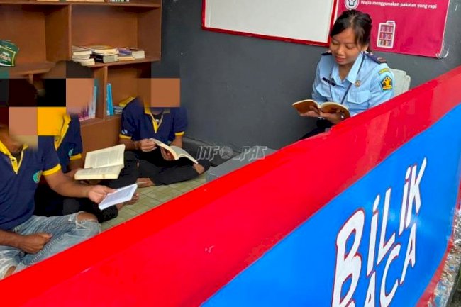 Antusiasme WBP Lapas Bandanaira di Bilik Baca