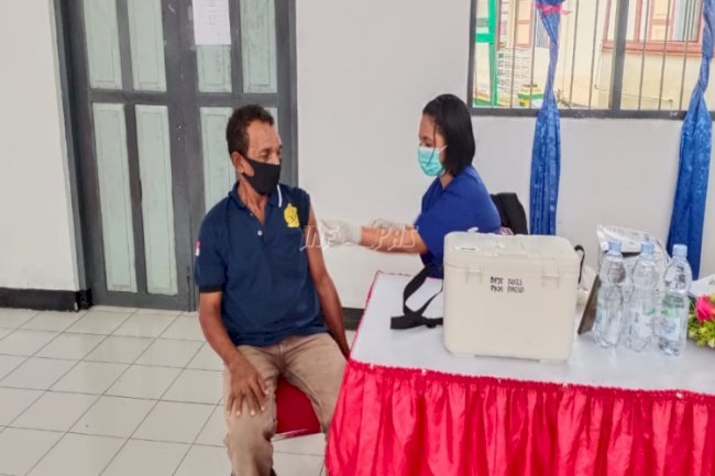 Syarat Layanan Kunjungan, Lapas Ambon-Puskesmas Passo Kembali Gelar Vaksinasi Booster 
