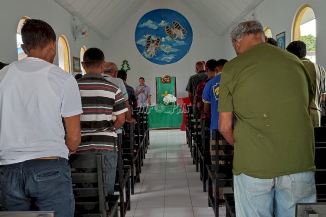 Demi Perbaikan Diri, WBP Rutan Masohi Dapatkan Penguatan Rohani