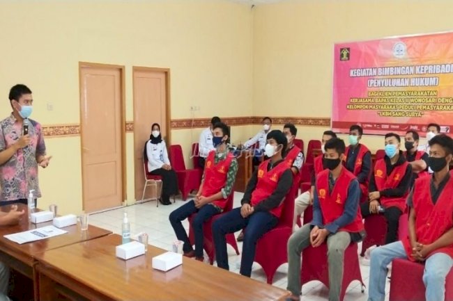 Bapas Wonosari Gandeng LKBH Sang Surya Gelar Bimbingan Kepribadian Bidang Hukum 