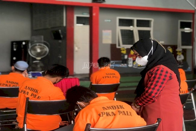 Bersama DP3A Kota Palu, LPKA Palu Berikan Pendampingan Psikolog kepada Anak