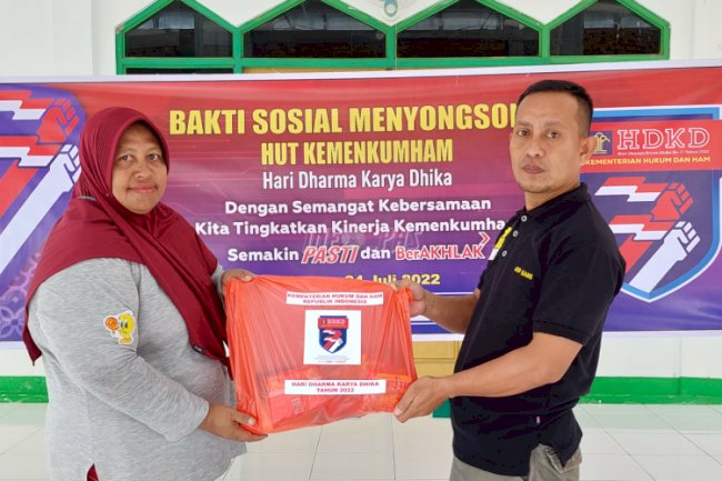 Sambut HDKD Ke-77, Jajaran Pemasyarakatan Gelar Baksos