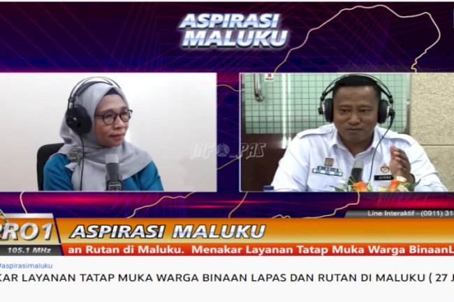 Live di RRI Ambon, Kadivpas Maluku Jelaskan Layanan Kunjungan Tatap Muka Narapidana