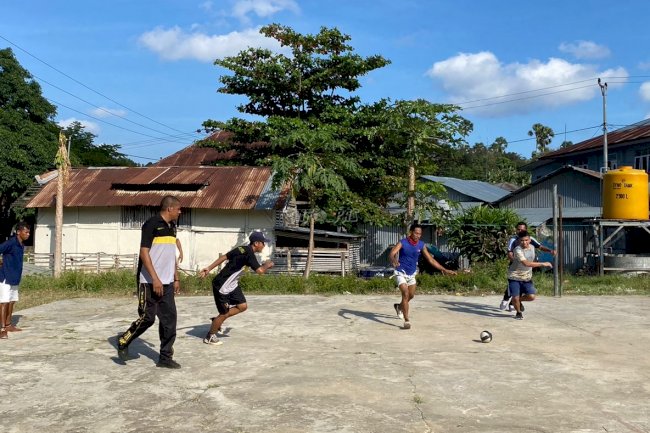 Seru! Porseni Lapas Wonreli Masuki Lomba Gawang Mini