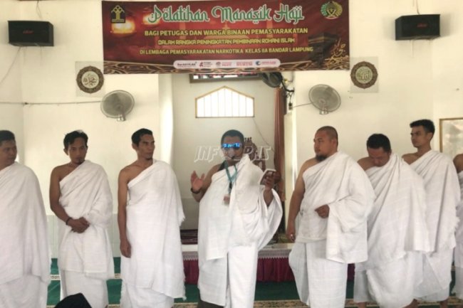 Usai Pelatihan Manasik Haji, WBP LPN Bandar Lampung Dapat Hadiah Umrah