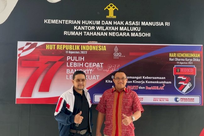 Rutan Masohi Terima Pemantauan WNA dari Kadivim Kanwil Maluku
