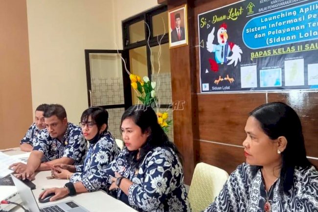 Launching Aplikasi Si-duanlolat, Bapas Saumlaki Siap Tingkatkan Layanan