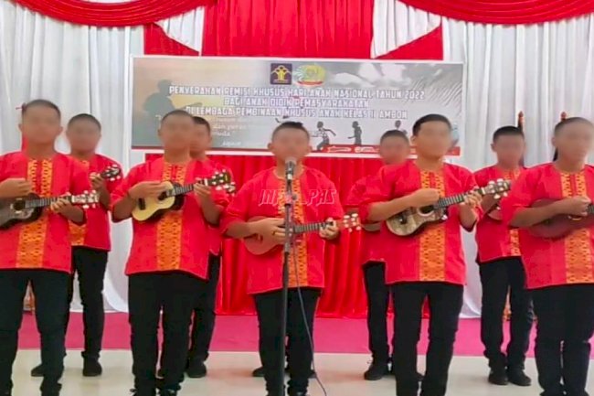 Anak LPKA Ambon Unjuk Kebolehan di Perayaan HAN Kota Ambon