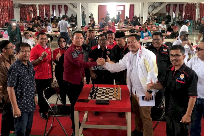 Bersama Kadispora Sulteng, Kepala LPKA Palu Buka Turnamen Catur Terbuka Piala Gubernur dan Piala M.T. Abdullah