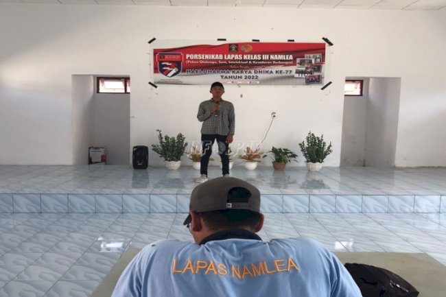 Gelar Lomba Hafal UUD 1945 dan Catur Dharma Narapidana, Lapas Namlea Bina Kepribadian WBP