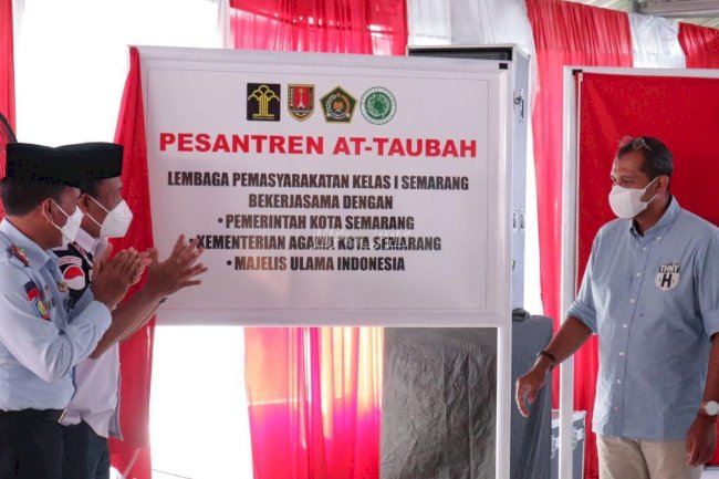Ponpes At-Taubah Lapas Semarang Diresmikan Wamenkumham