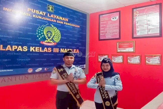Lapas Namlea Percantik Area Portir dengan ‘Pojok Prestasi’