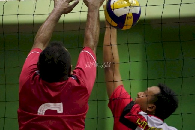 Sambut HDKD Ke-77, Tim Bola Voli Antar Unit Utama Kemenkumham Adu Kekuatan