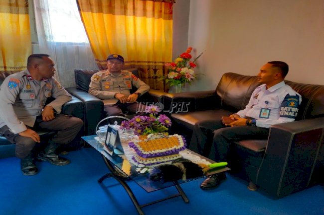 Kedatangan Kasat Tahti Polres Buru, Lapas Namlea Bangun Komunikasi Efektif