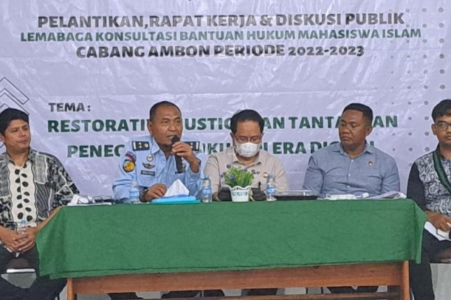 Jadi Narsum, Plt. Kalapas Ambon Uraikan Penerapan Restorative Justice