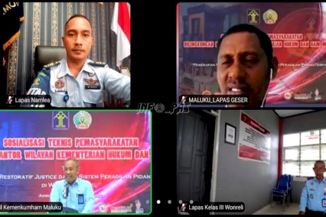 Ikuti Sostekpas Maluku, UPT Pemasyarakatan Dukung Implementasi Restorative Justice