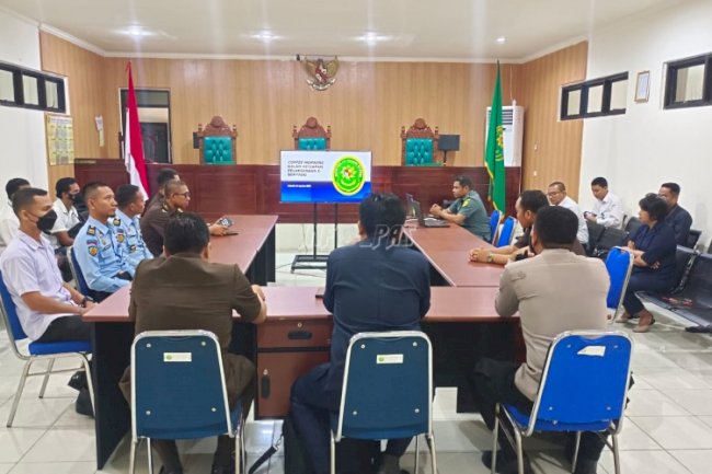 Rutan Masohi Ikuti Sosialisasi Lanjutan Penggunaan Aplikasi e-Berpadu