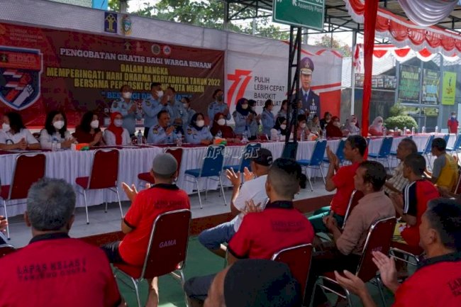 WBP Antusias Ikuti Pemeriksaan Kesehatan dan Pengobatan Gratis