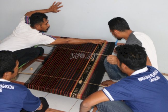 Pelatihan Menenun Berlanjut, WBP Belajar Pengaturan Pola Hingga Cara Menenun 