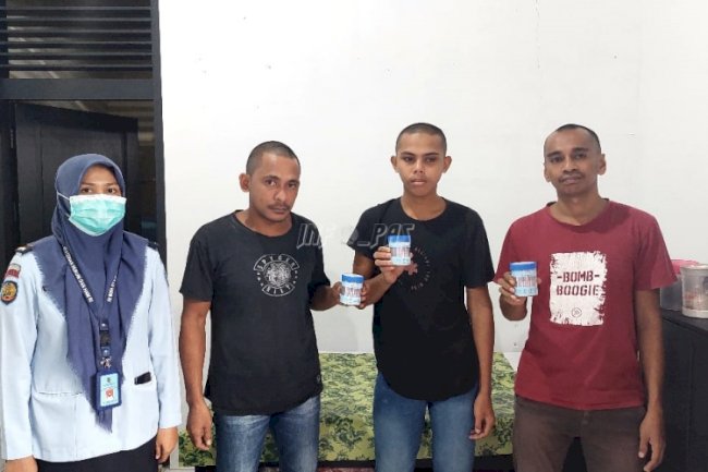 Mendadak Tes Urine WBP, Rutan Masohi Serius Tangani Pencegahan Narkoba