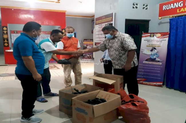 Sinergi dengan GBI Glow FC Berbuah Bantuan Sembako Bagi WBP Rutan Ambon