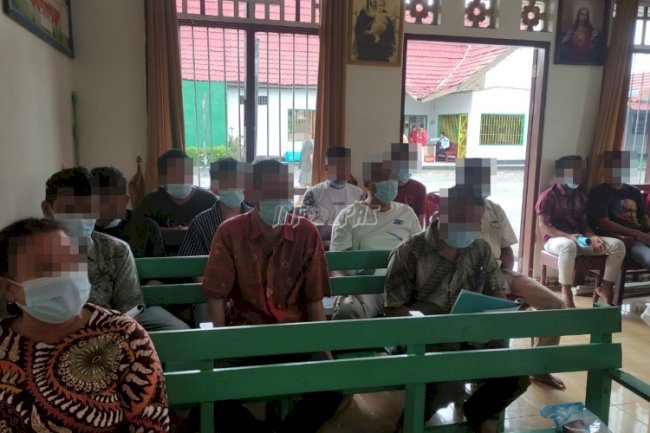 WBP Lapas Sampit Beribadah Bersama GBI Sampit