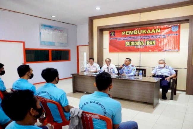 WBP Dibekali Keahlian Perikanan, Lapas Narkotika Karang Intan Gelar Pelatihan Bersertifikat