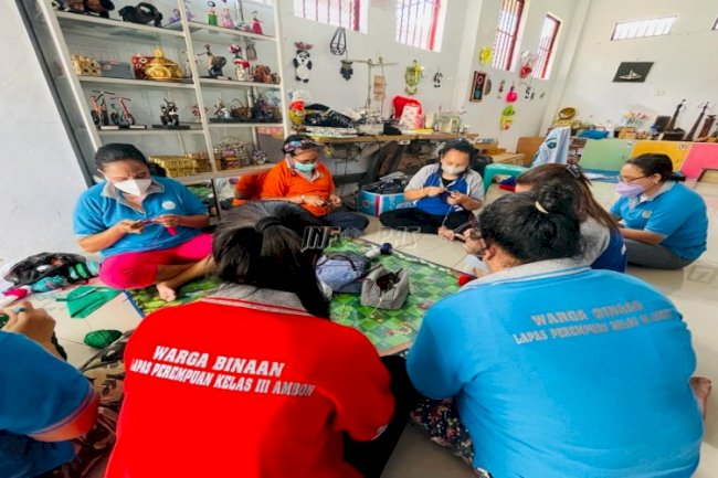 Akan Ikuti Sejumlah Pameran, Lapas Perempuan Ambon Persiapkan Hasil Karya WBP