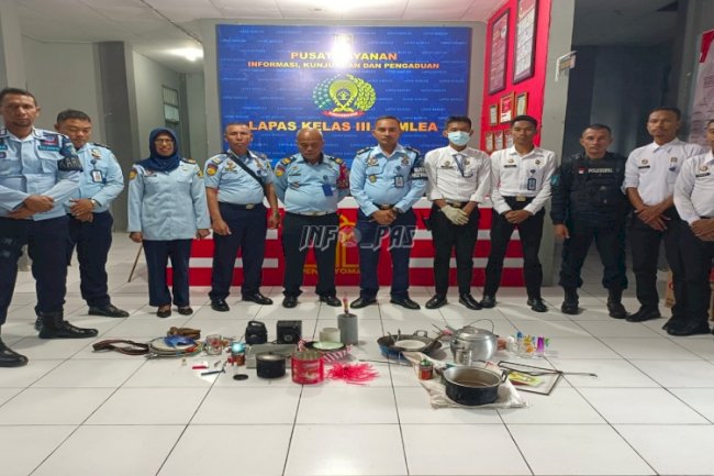 Implementasikan Kunci Pemasyarakatan Maju & Back to Basics, Lapas Namlea Sidak Blok WBP