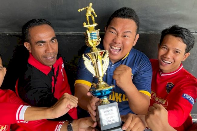 Tim Futsal Rutan Masohi Juara 3 Turnamen Futsal Kanwil Maluku