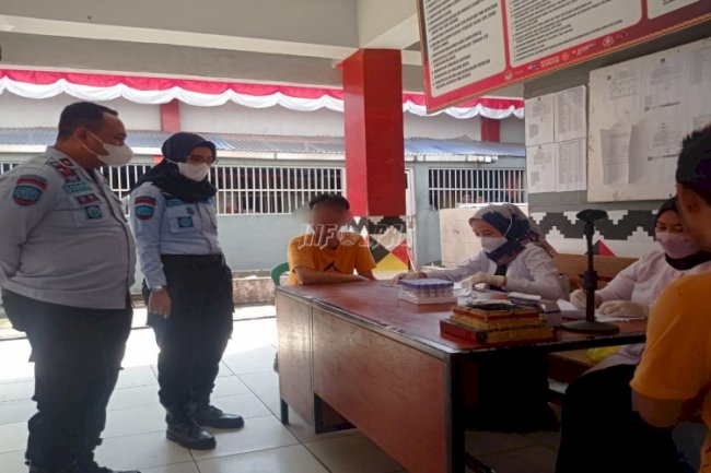 Gelar Sosialisasi & Tes HIV, Rutan Kota Agung Gandeng Puskesmas Kota Agung