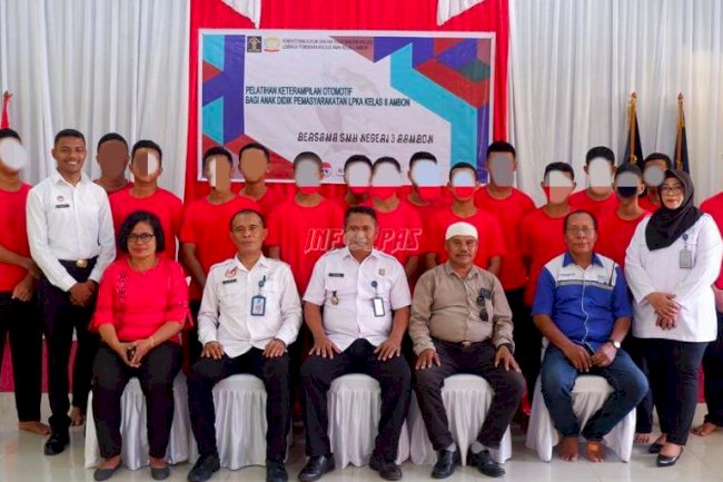 Anak LPKA Ambon Selesai Ikuti Pelatihan Las dan Otomotif