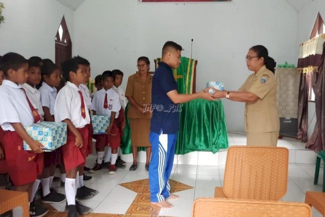 WBP Lapas Wonreli Kedatangan Siswa SD Kristen Wonreli