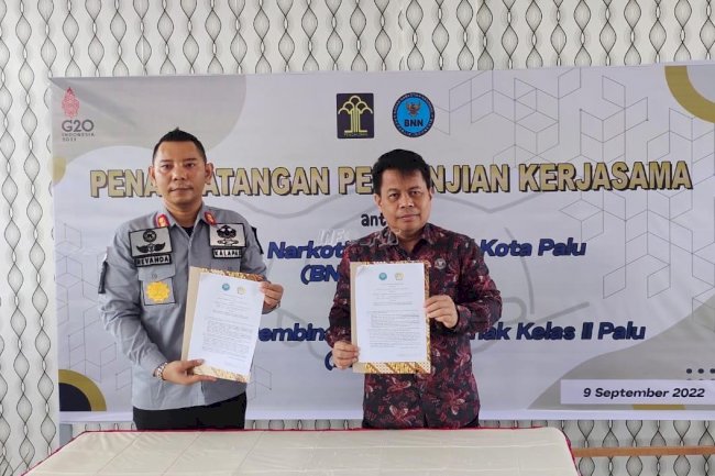 Komitmen P4GN, LPKA Palu Teken PKS Bersama BNNK