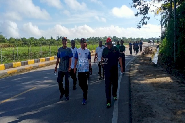 Lapas Dobo, Kejari Kep. Aru, dan PN Dobo Perkuat Sinergi dengan Olahraga Bersama