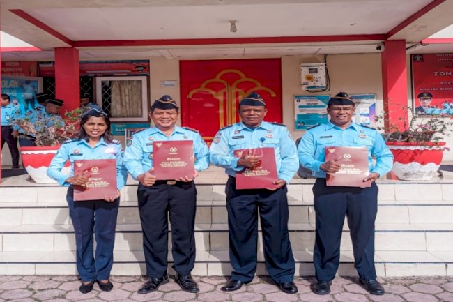 Sejumlah Petugas Pemasyarakatan Raih Penghargaan Bidang Kepegawaian