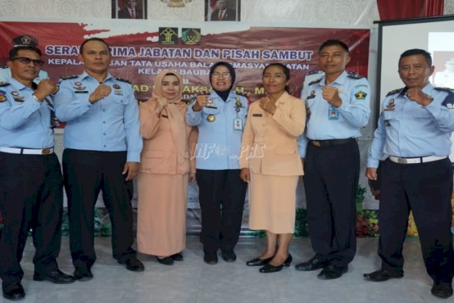 Sertijab Kaur TU Bapas Baubau, I Nengah Wika Gantikan Muh. Nur Aksa