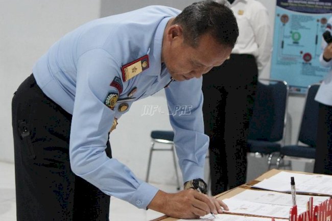 Perkuat Sinergi, Lapas Cirebon Teken PKS Bersama APH