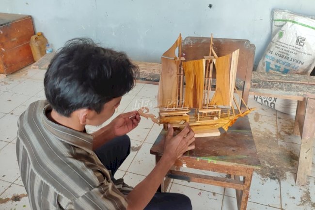 Usai Prison Art Show, Rutan Masohi Kebanjiran Pesanan Miniatur Kapal Karya WBP 