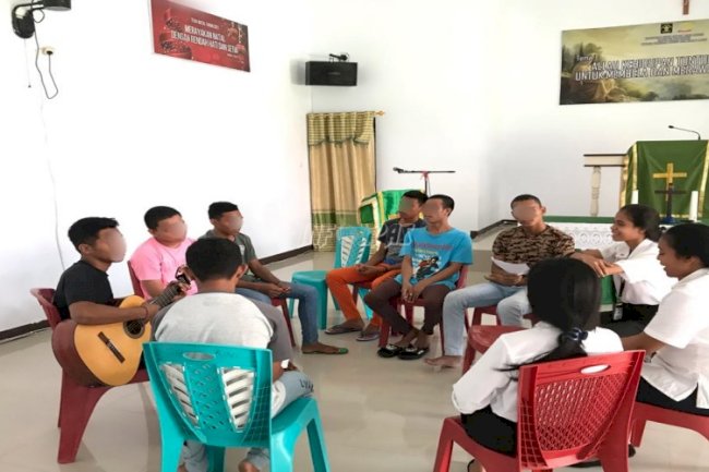 Anak LPKA Ambon Ikuti Program Kerohanian Bersama Mahasiswa Psikologi UKSW