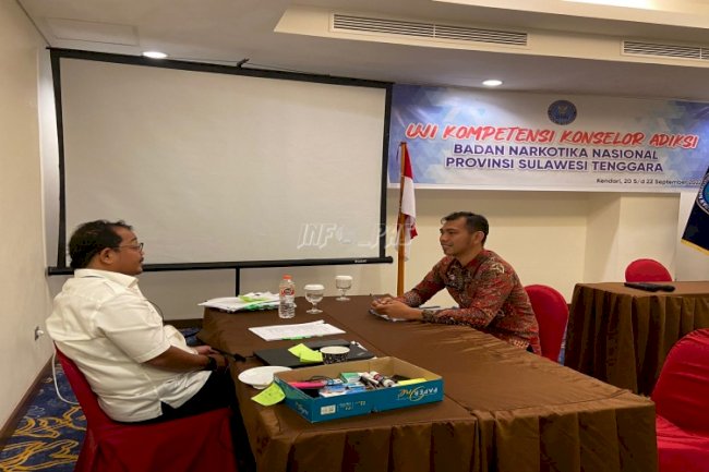 Petugas Lapas Kendari Ikuti Uji Kompetensi Konselor Adiksi, Ini Hasilnya 