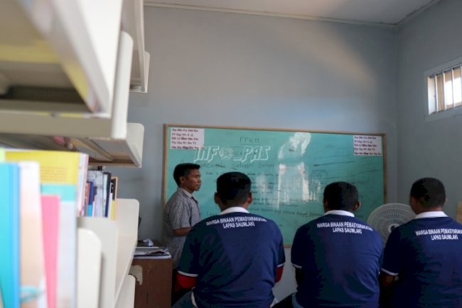 Lewat Program Paket A, Lapas Saumlaki Tanamkan WBP Nilai-Nilai Cinta Tanah Air 